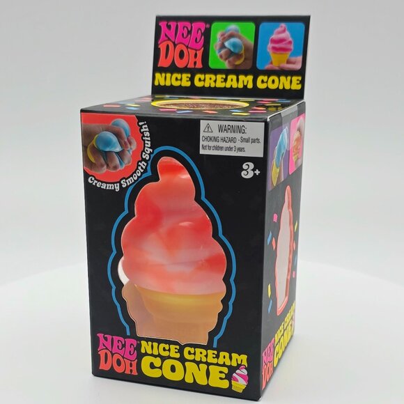 Nee Doh Creamy Smooth Squishy Cone - 1 pc (Available colors: Orange) - Picture 5 of 5